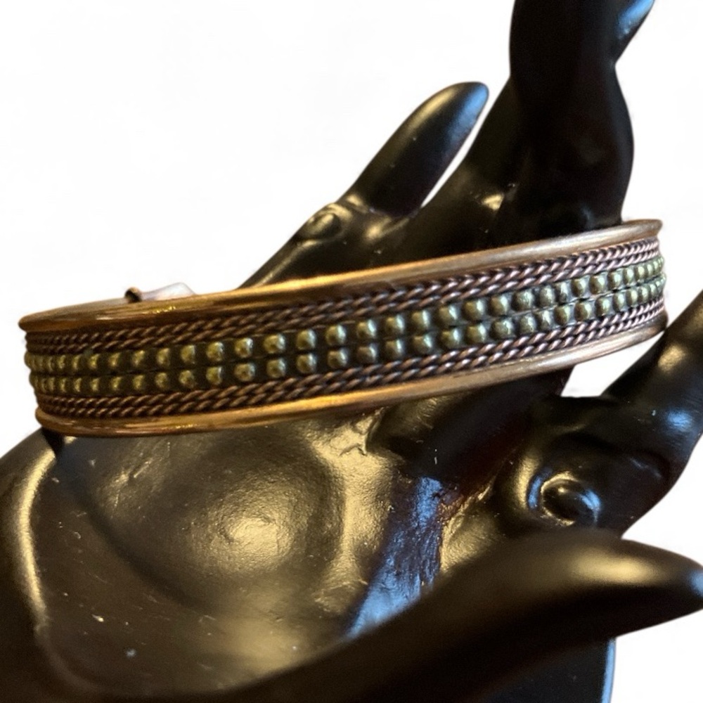 Braided Copper Cuff Bracelet